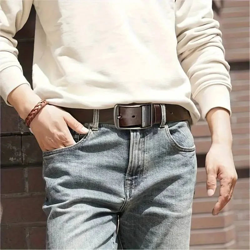 Men's Business Leather Belt Classic & Sophisticated Style!