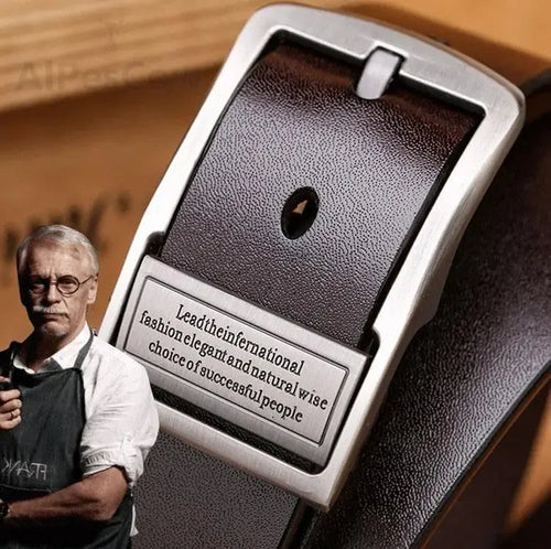 Men's Business Leather Belt Classic & Sophisticated Style!